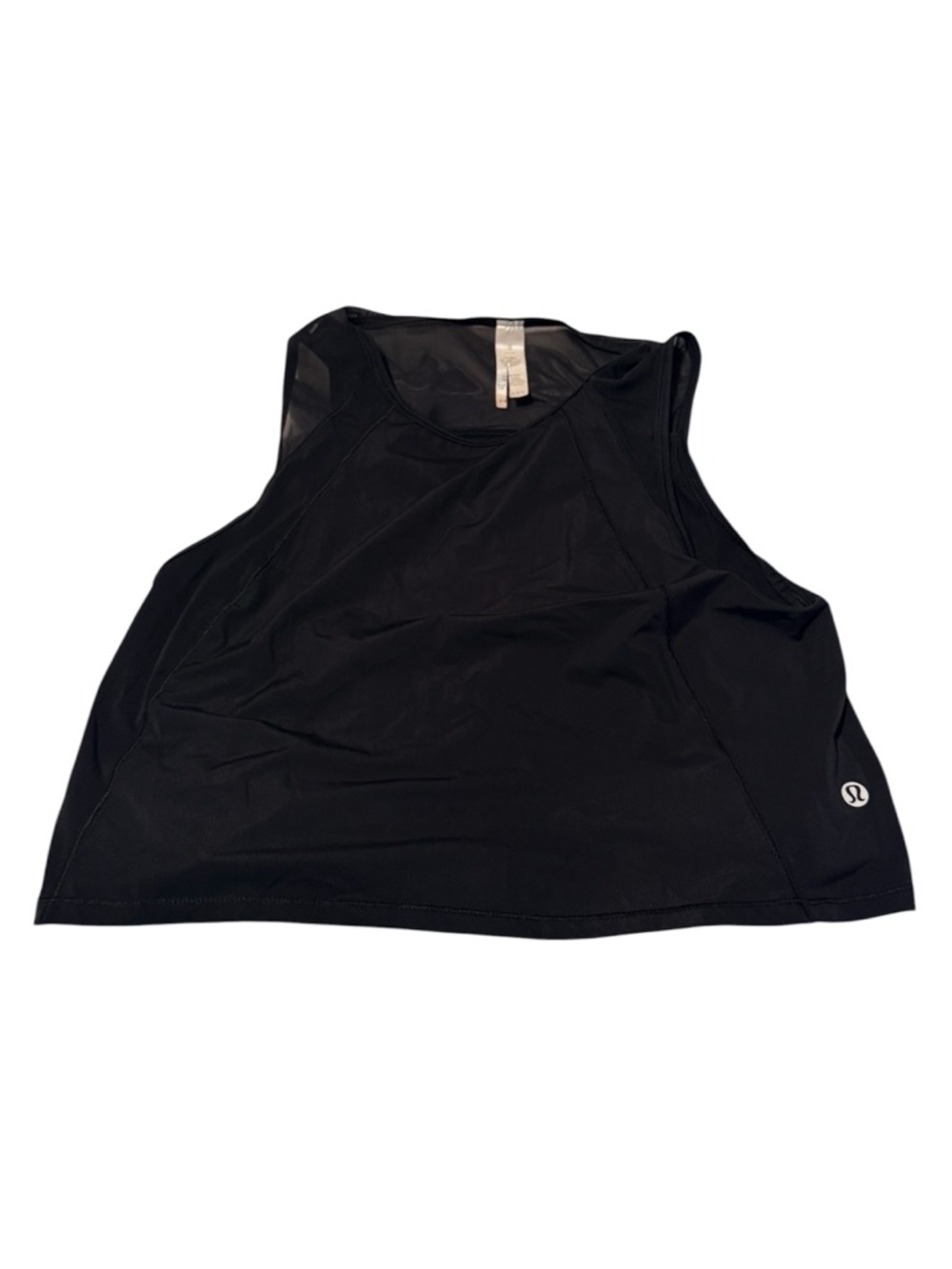 lululemon athletica Black Athletic Crop Tank Top Size 6